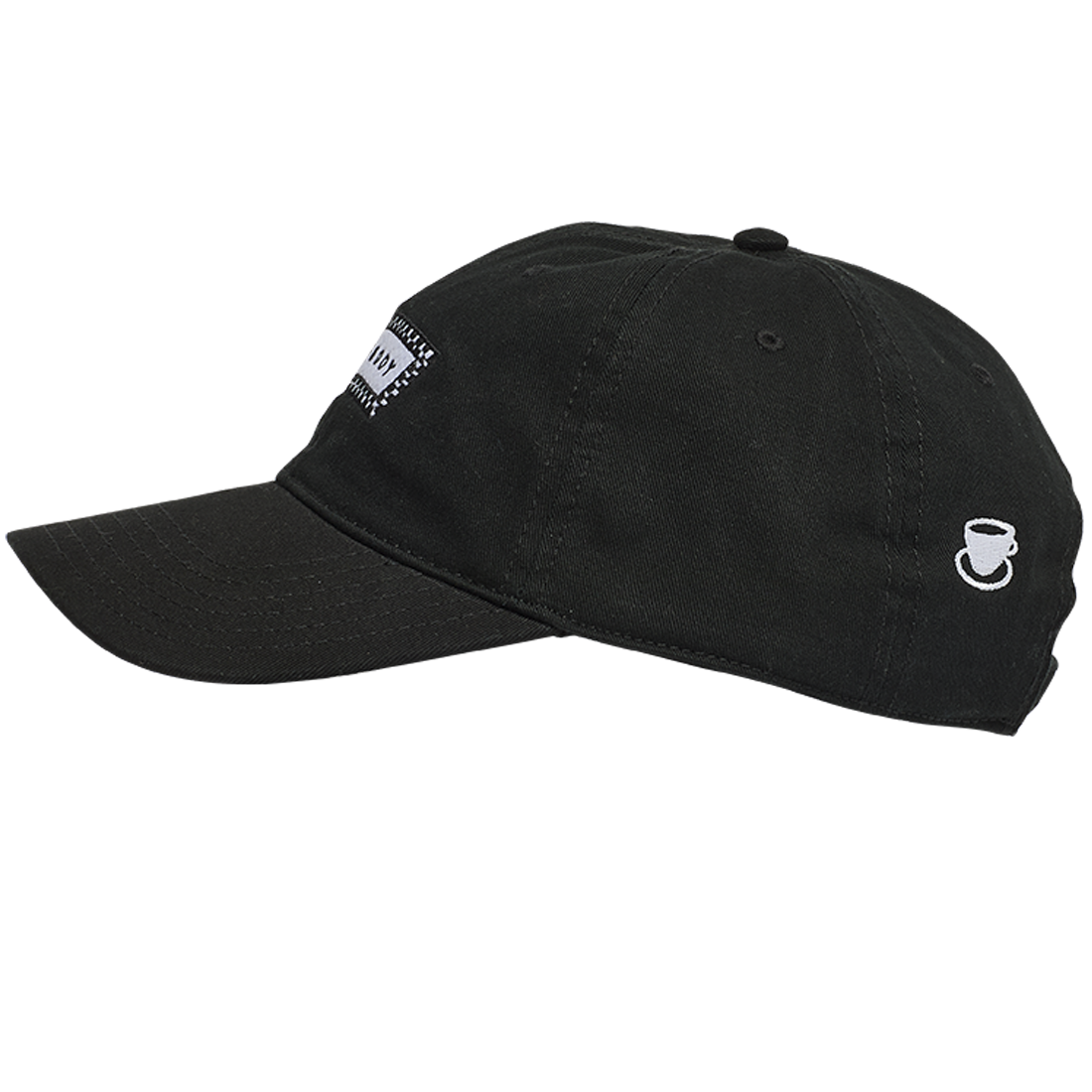 Dad Hat - Check Logo - Black