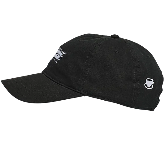 DAD HAT - CHECK LOGO - BLACK