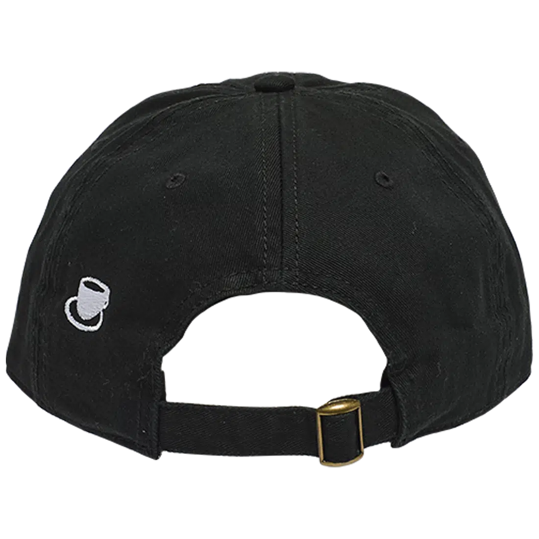 DAD HAT - CHECK LOGO - BLACK