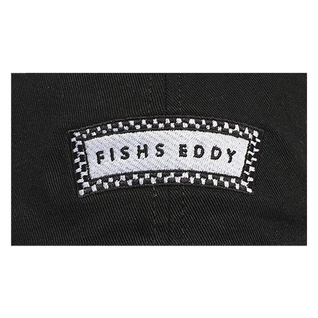 DAD HAT - CHECK LOGO - BLACK