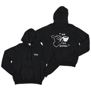 Hoodie - We Do Dishes - Black - XL