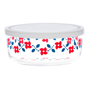 Vintage Floral - Patsy Storage Bowl With Lid - 24.3oz