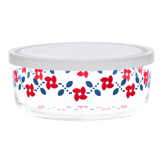 VINTAGE FLORAL - PATSY STORAGE BOWL WITH LID (24.3OZ)