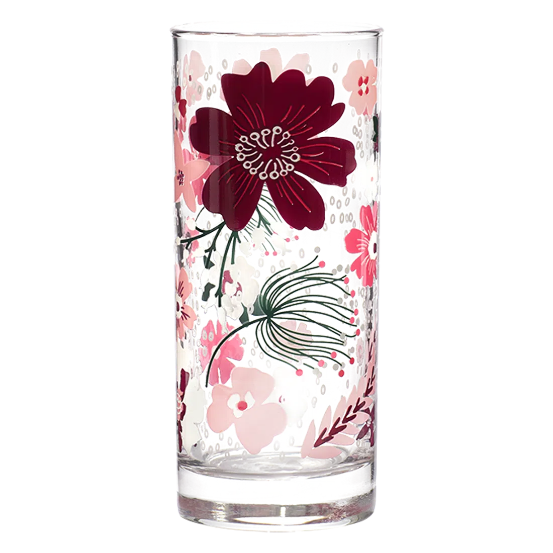 PINK GARDEN HIGHBALL GLASS (12.3OZ)