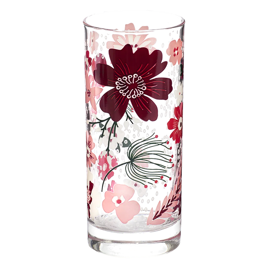 PINK GARDEN HIGHBALL GLASS (12.3OZ)