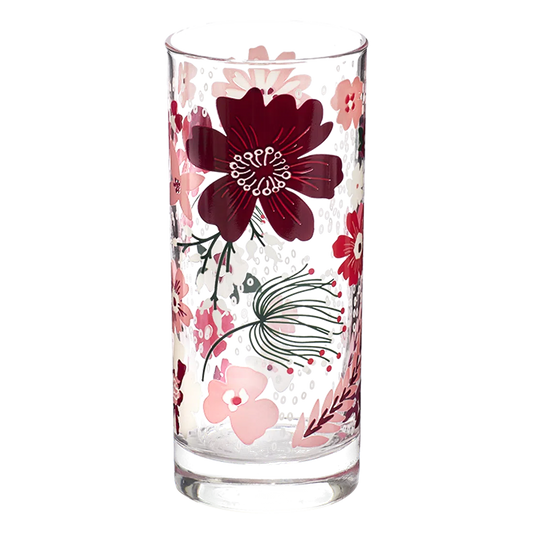 PINK GARDEN HIGHBALL GLASS (12.3OZ)