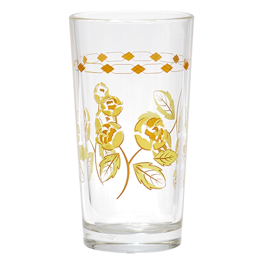 WINE GLASS YELLOW (8.45OZ)