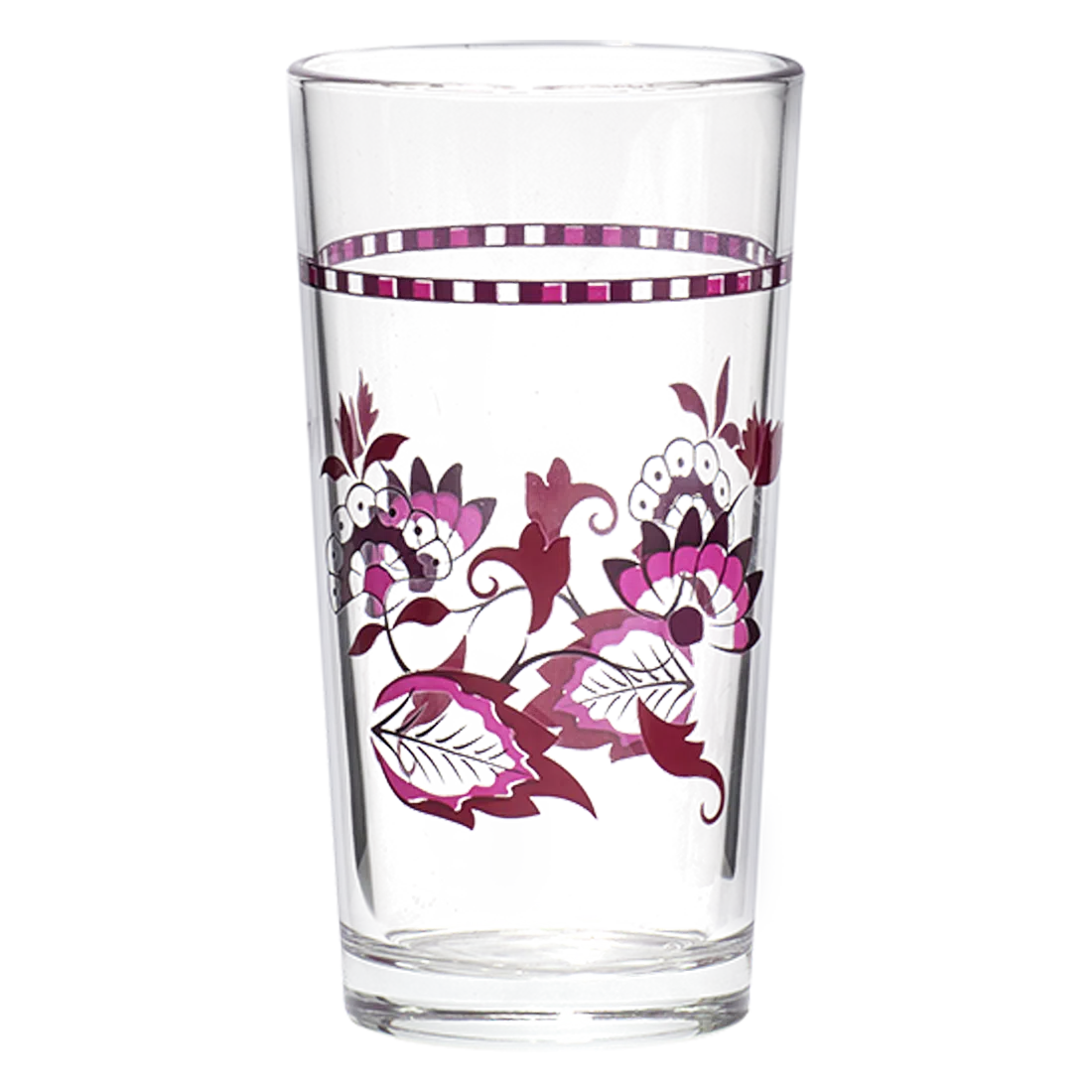 WINE GLASS PINK (8.45OZ)