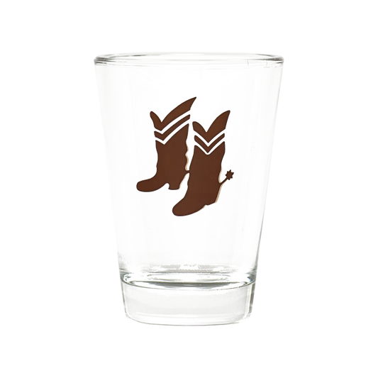 COWBOY BOOTS SHOT GLASS (2.09OZ)