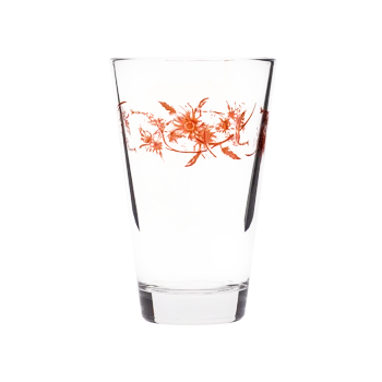 VINTAGE FLOWER JUICE GLASS (12.25OZ)