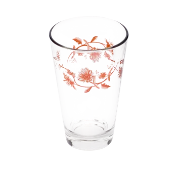 VINTAGE FLOWER JUICE GLASS (12.25OZ)