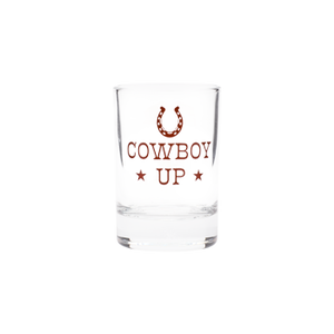 COWBOY UP SHOT GLASS (1.85OZ)