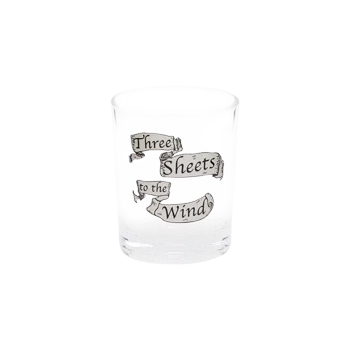 THREE SHEETS TO THE WIND SHOT GLASS (3.38OZ)