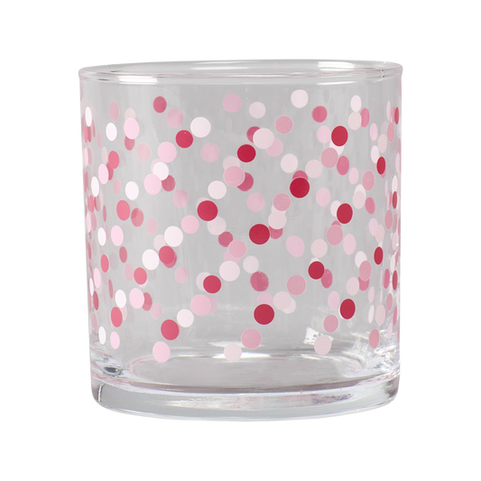 Novelty Glassware - Party Glasses - Pink Party Dots (11.5oz)