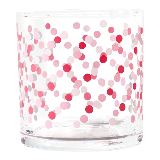 Novelty Glassware - Party Glasses - Pink Party Dots (11.5oz)