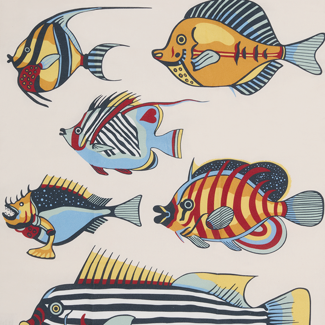 Museum Fish Tea Towel