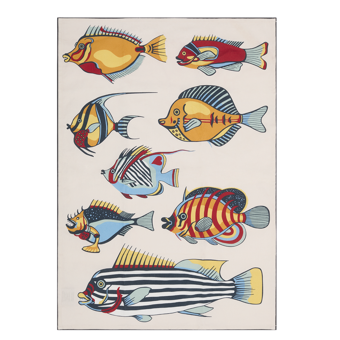 Museum Fish Tea Towel