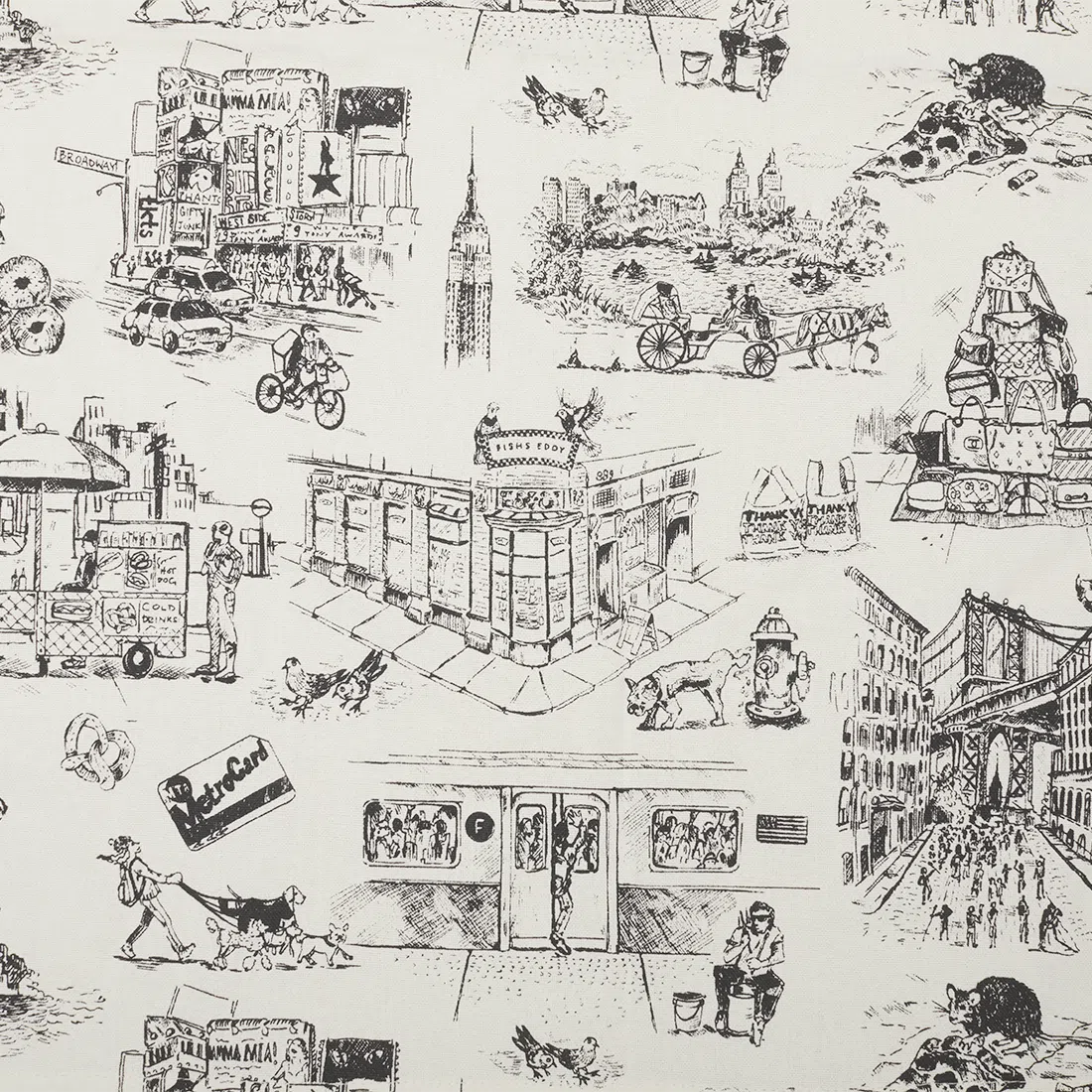 NYC TOILE TEA TOWEL