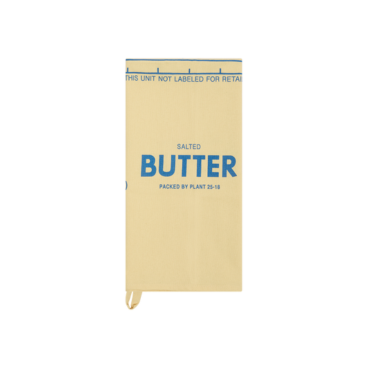 Butter container with 'Salted Butter' text on a white background
