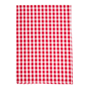 4pk Gingham Napkins - Red