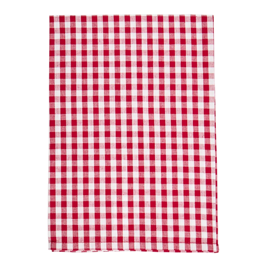 4PK GINGHAM NAPKINS - RED