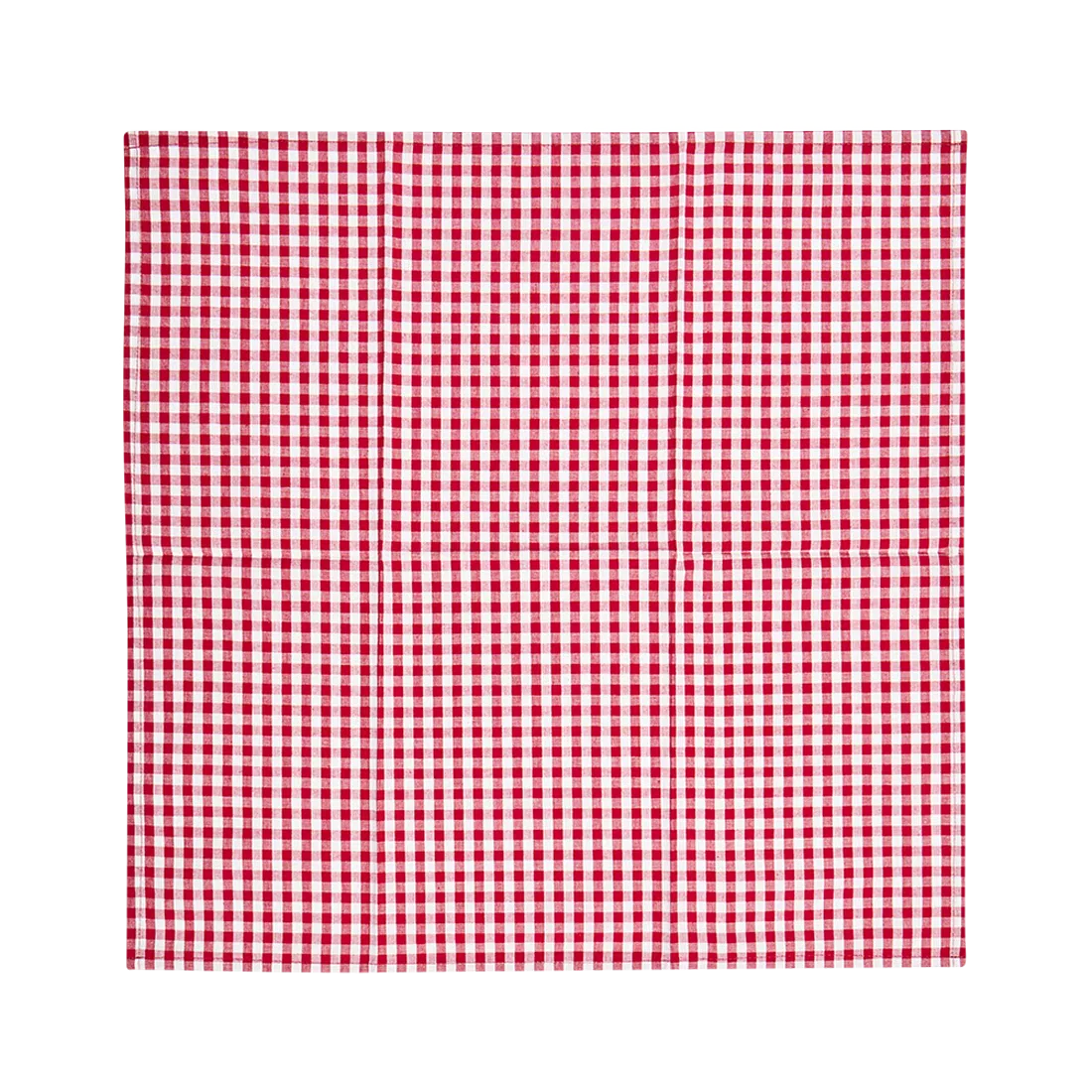 4PK GINGHAM NAPKINS - RED