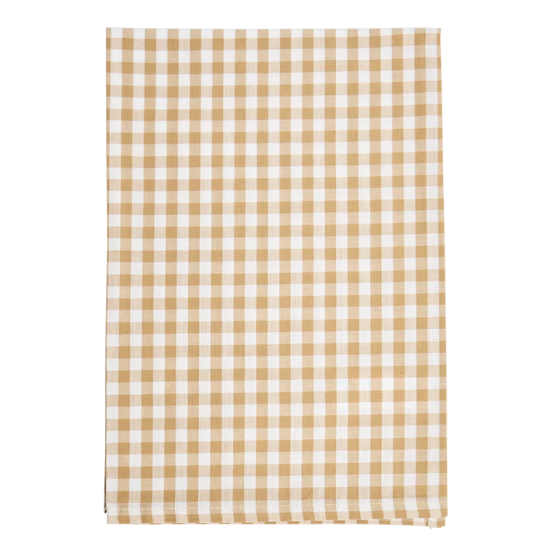 4PK GINGHAM NAPKINS - TAN