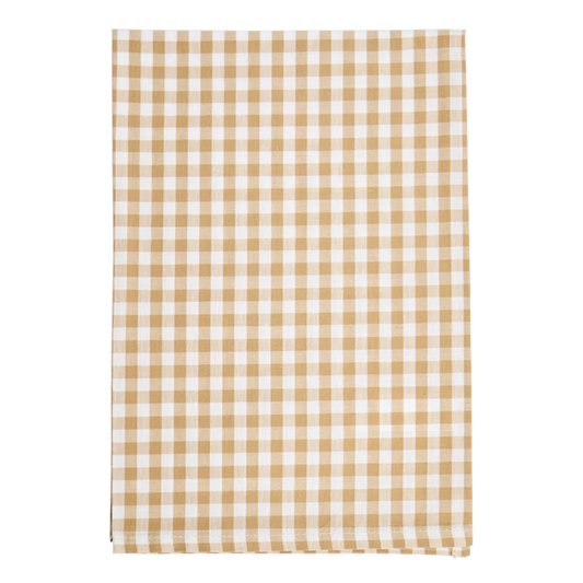 4PK GINGHAM NAPKINS - TAN