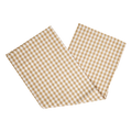 4PK GINGHAM NAPKINS - TAN