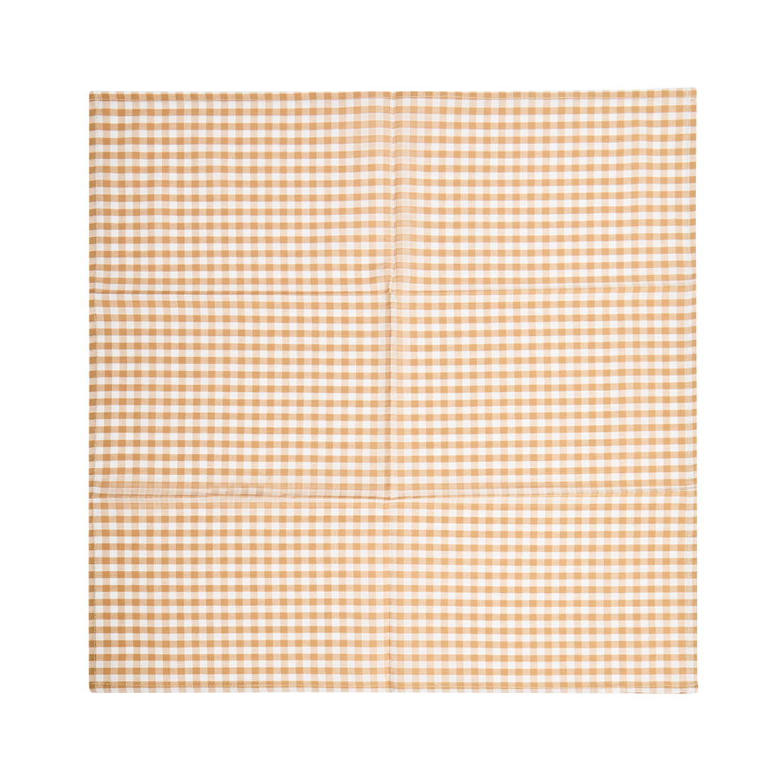 Beige and white checkered fabric pattern