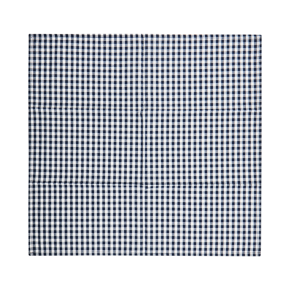 Black and white checkered fabric on a white background