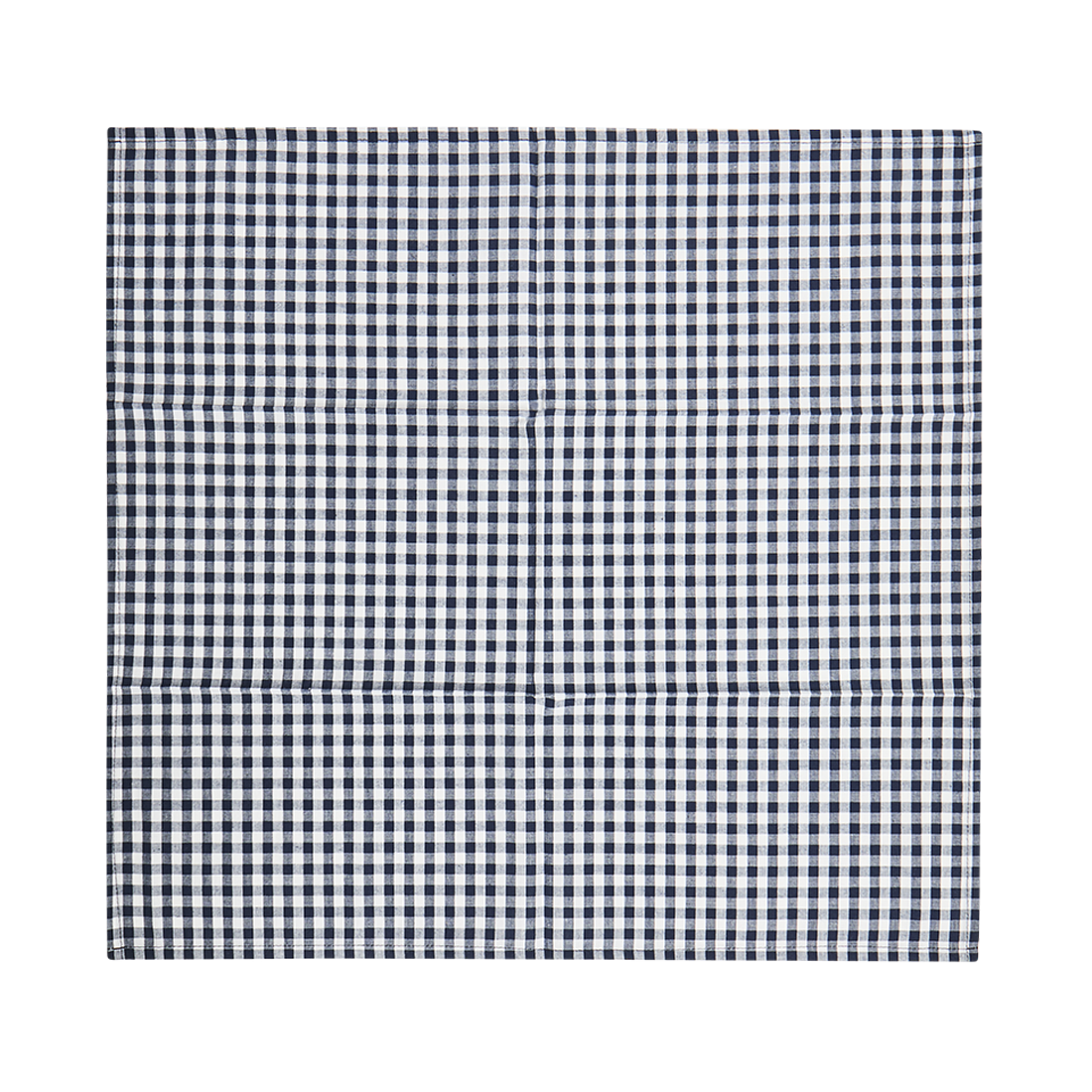 Black and white checkered fabric on a white background