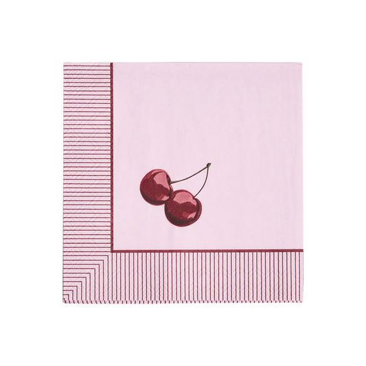 COCKTAIL NAPKIN - CHERRY (20)