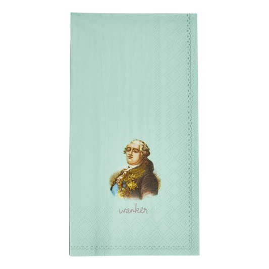 Notebook with a portrait illustration on a light blue cover