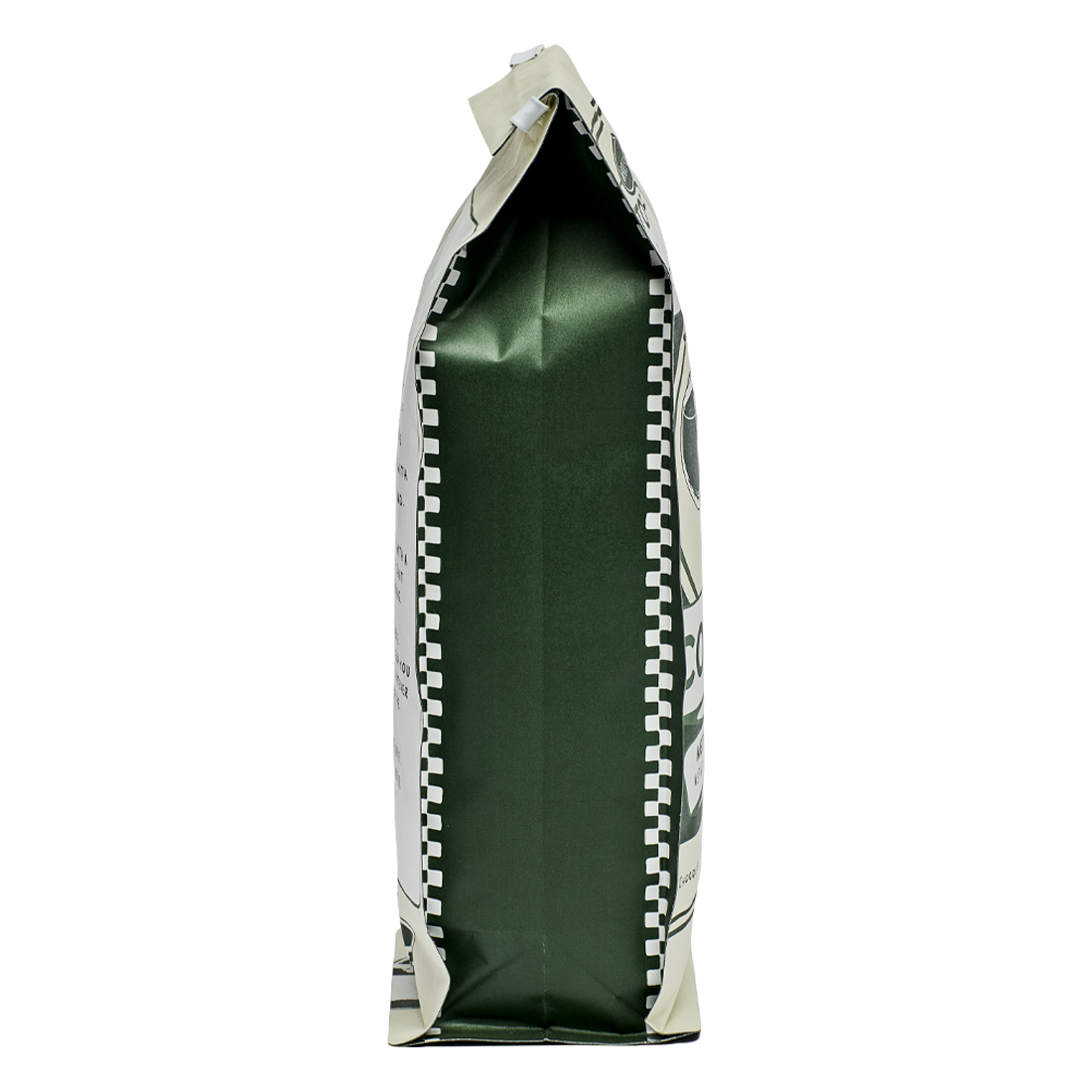 1lbs Bottomless Blend Flat Bottom Coffee Bag (with degassing valve + tin tie)