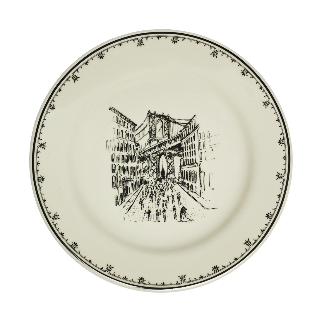 NYC Toile - Dumbo Plate 8.25in