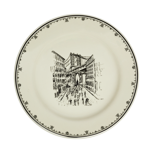 NYC Toile - Dumbo Plate 8.25in
