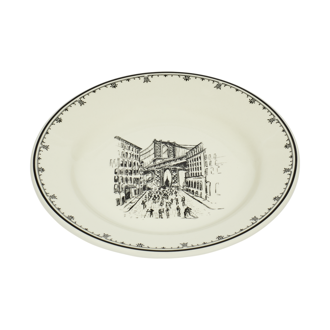 NYC Toile - Dumbo Plate 8.25in