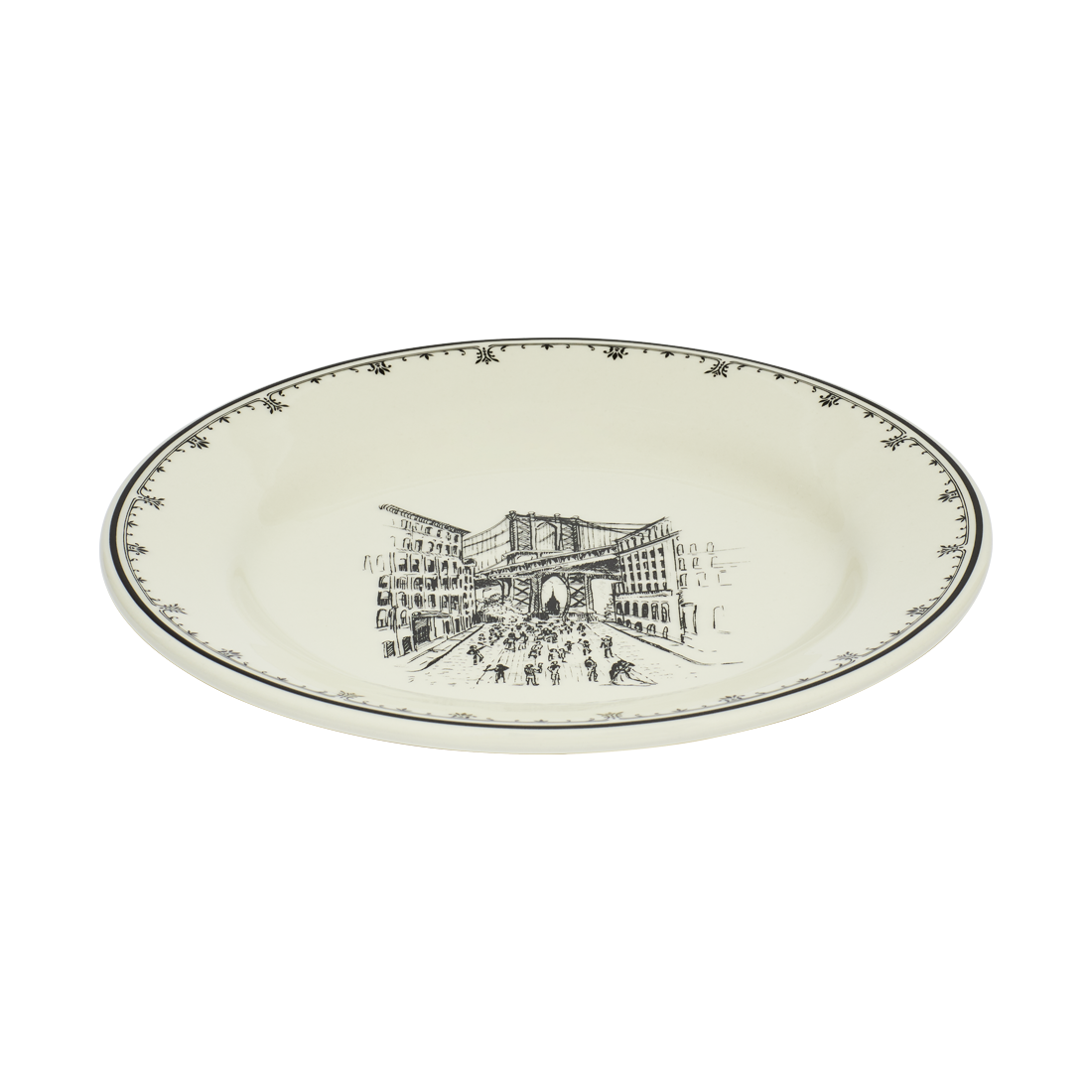 NYC Toile - Dumbo Plate 8.25in
