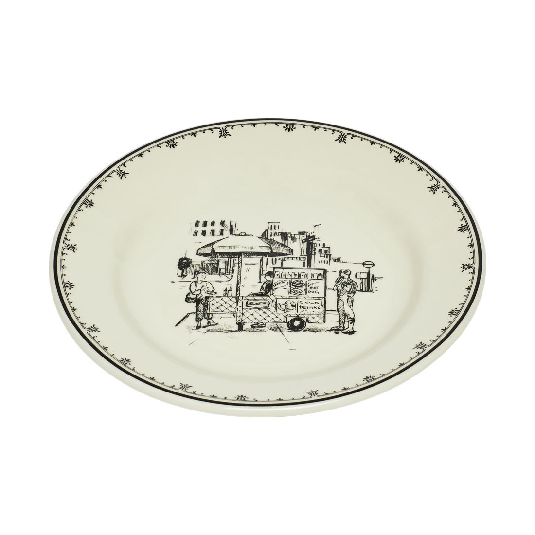NYC Toile - Cart Plate 8.25in
