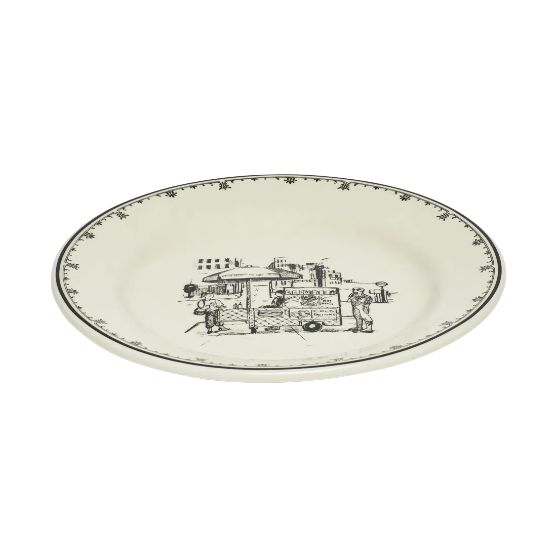 NYC TOILE - CART PLATE (8.25")