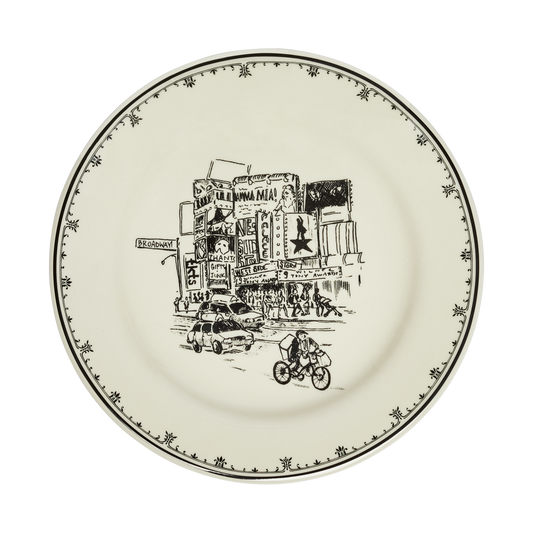 NYC Toile - Time Sq Plate 8.25in