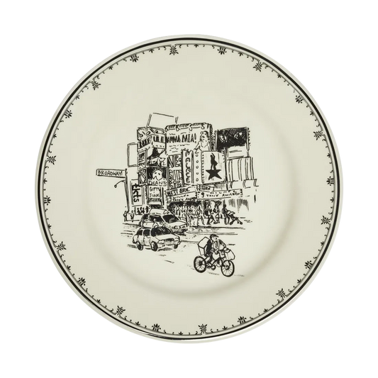 NYC TOILE - TIME SQ PLATE (8.25")