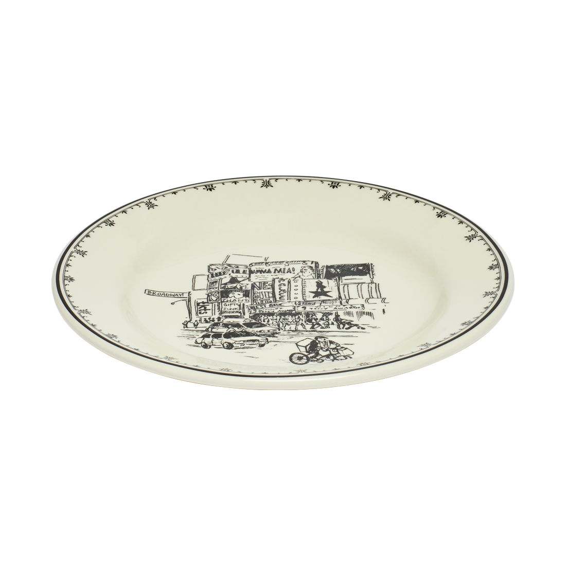 NYC Toile - Time Sq Plate 8.25in