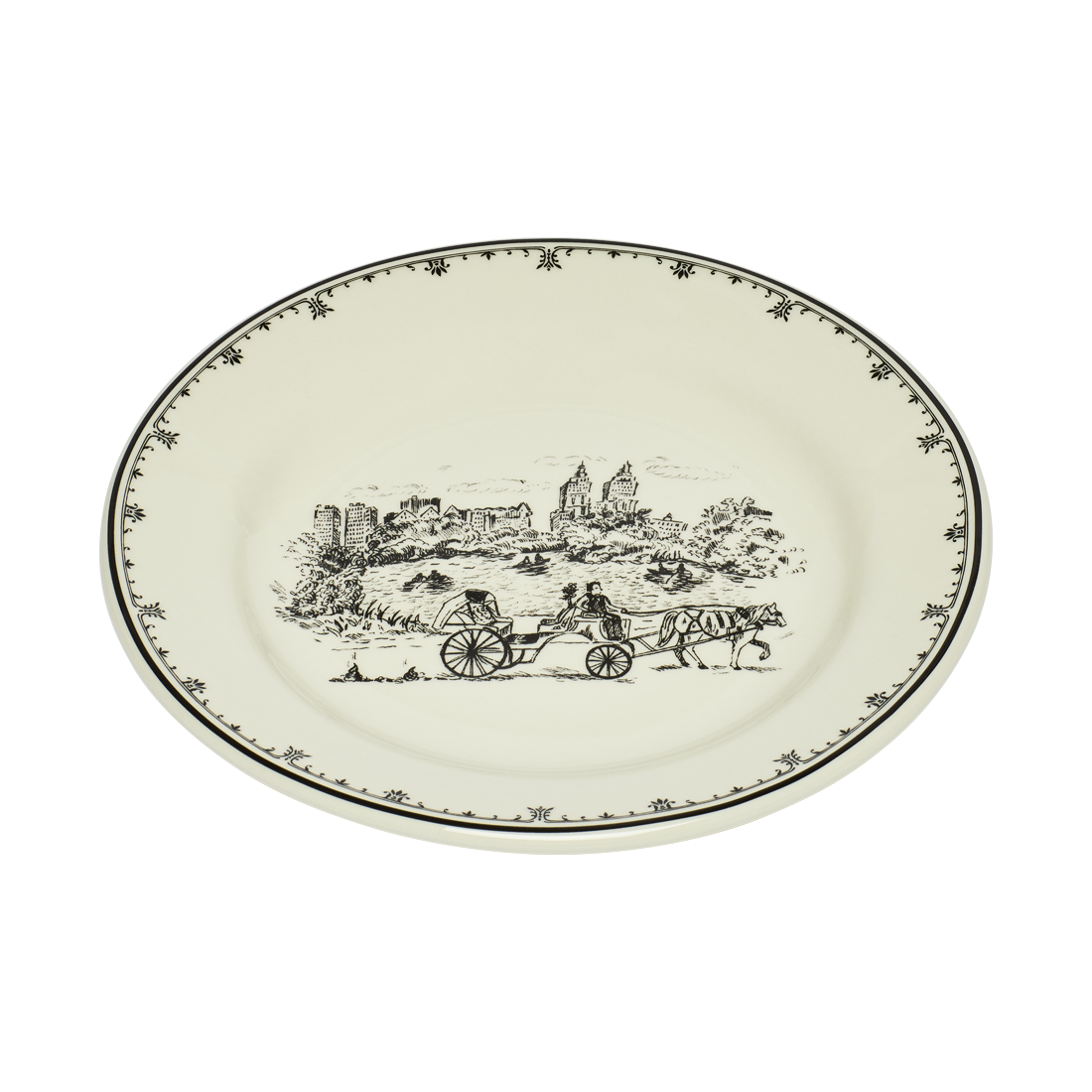 NYC Toile - Central Park Plate 8.25in