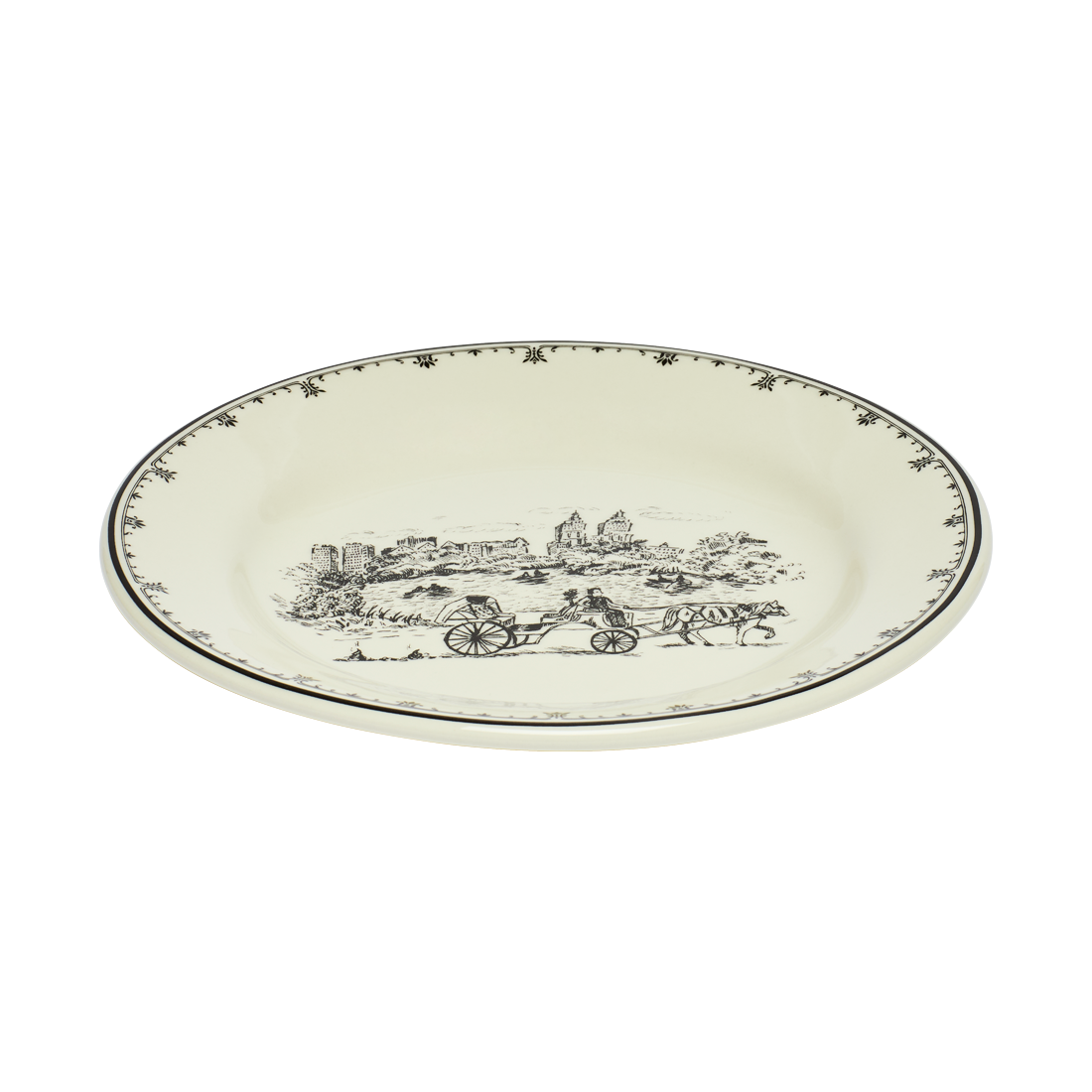 NYC Toile - Central Park Plate 8.25in