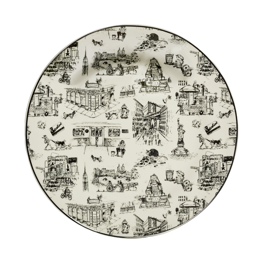 NYC Toile - Dinner Plate 10.25in
