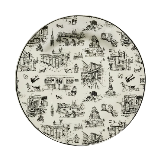 NYC TOILE - DINNER PLATE (10.25")