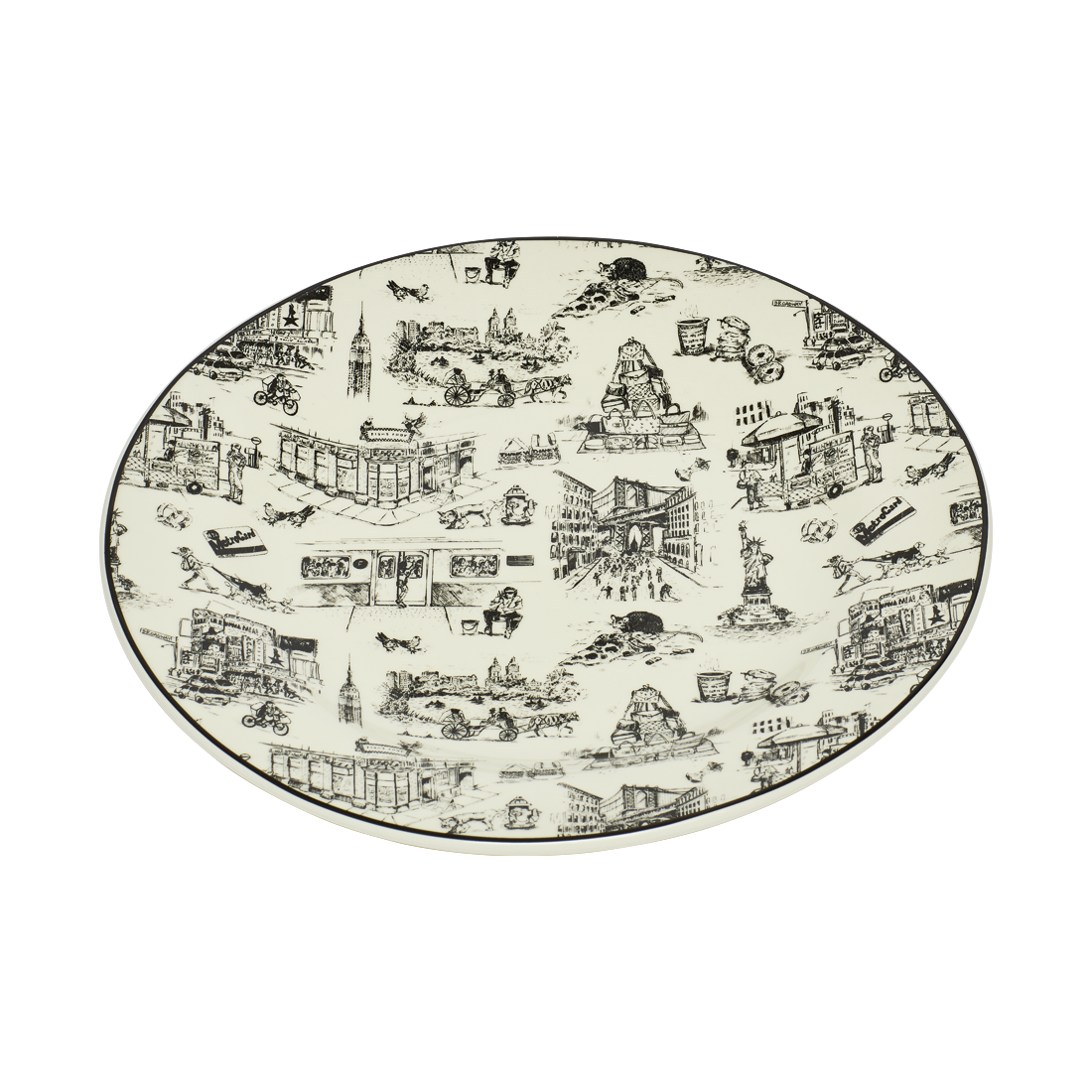 NYC Toile - Dinner Plate 10.25in