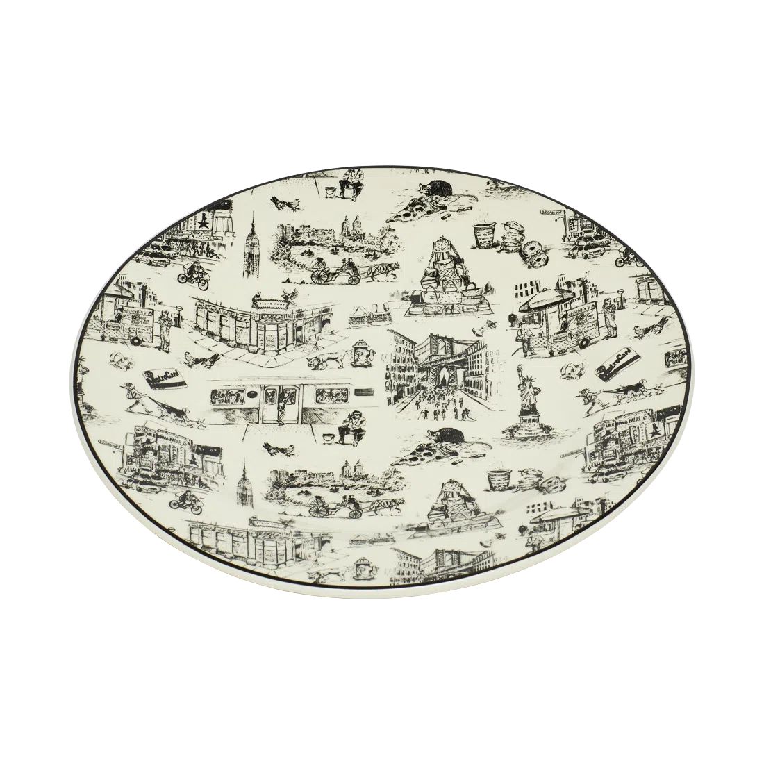 NYC TOILE - DINNER PLATE (10.25")